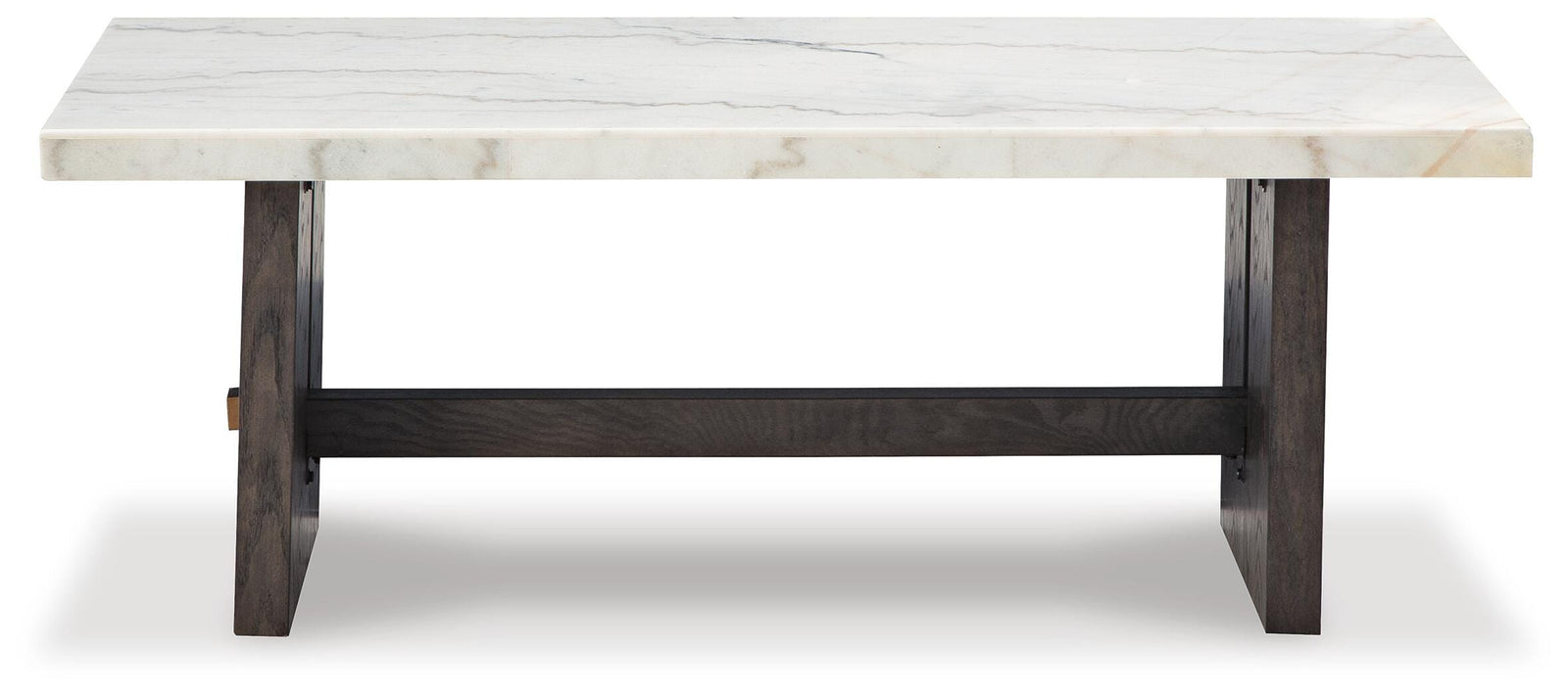 Burkhaus Coffee Table - White/Dark Brown  (T779-SI) - Image 2