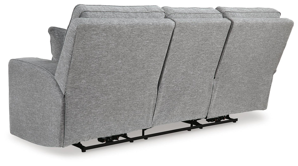 Biscoe Power Reclining Loveseat with Console (90503-SI) - Image 17