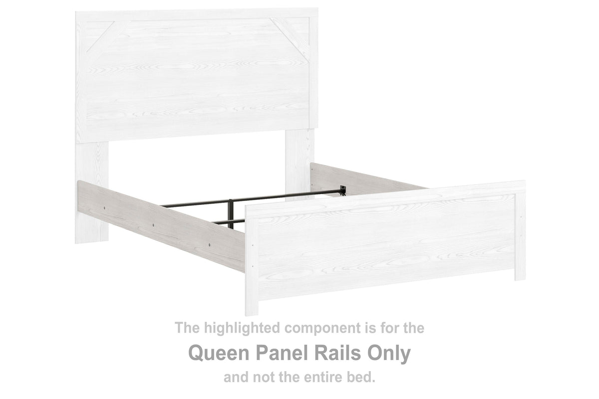 Gerridan Panel Rails - White/Gray  (B1190-SI)