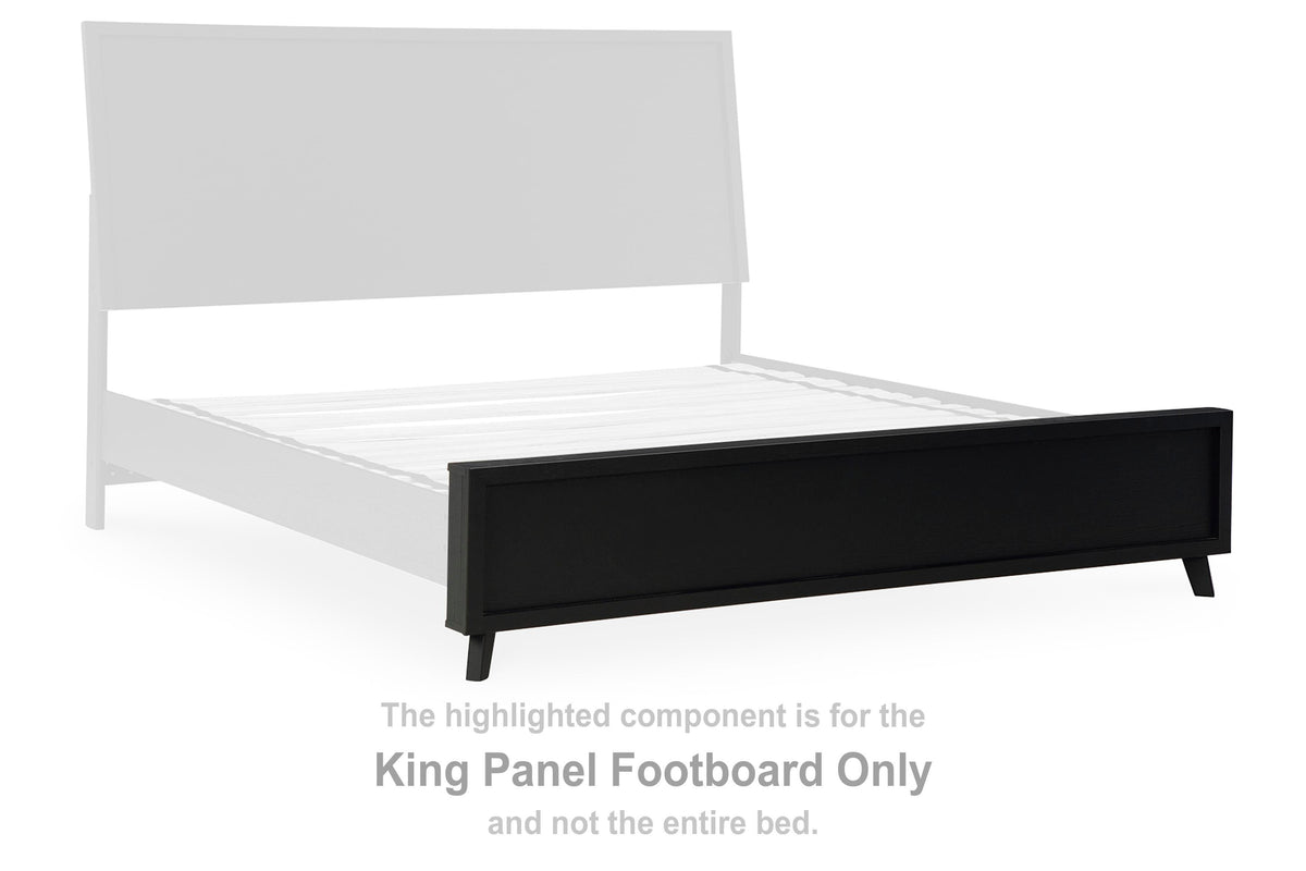 Danziar Panel Footboard - Black  (B1013-SI) - Image 3