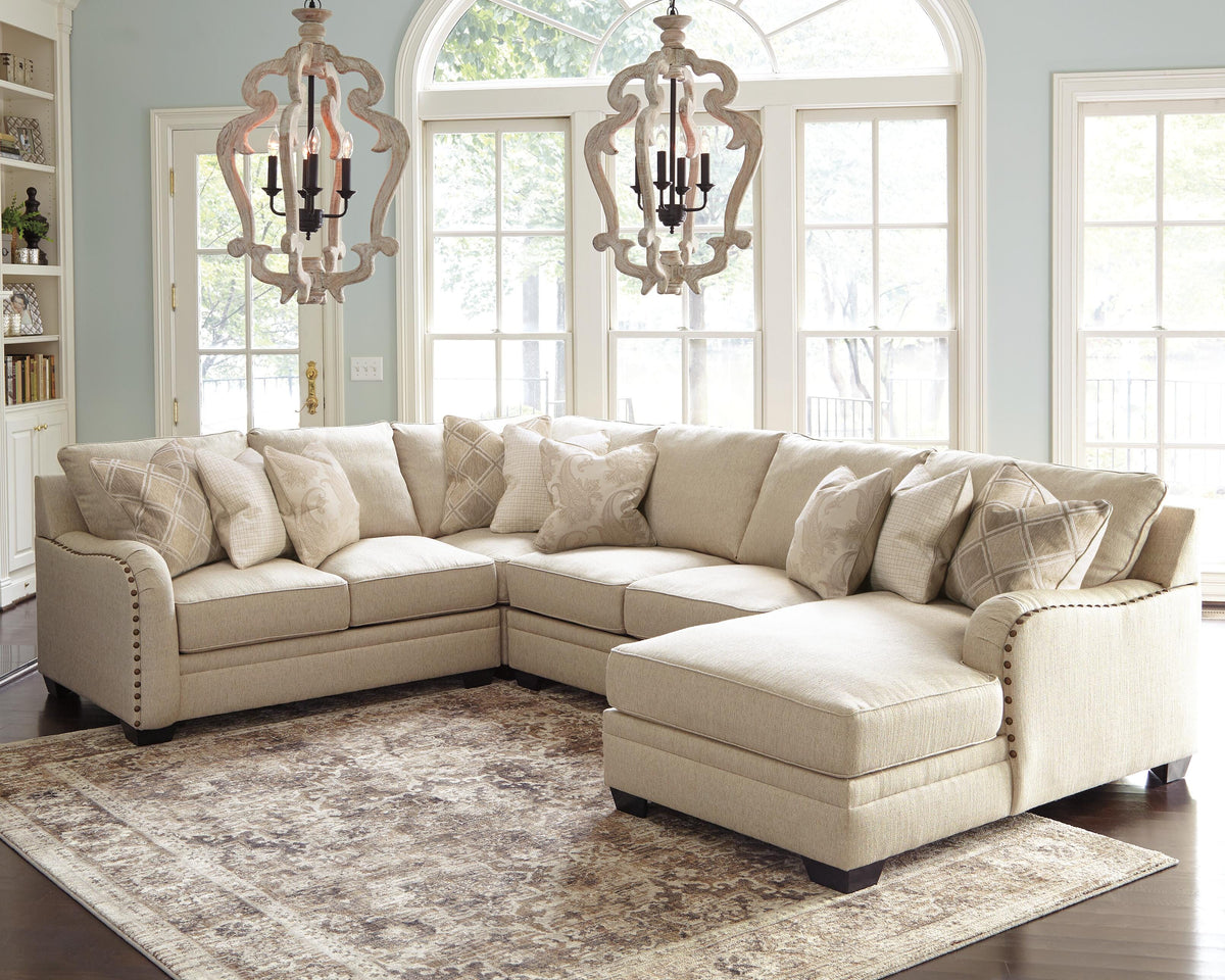 Luxora 4-Piece Sectional with Chaise (52521-SI) - Image 2