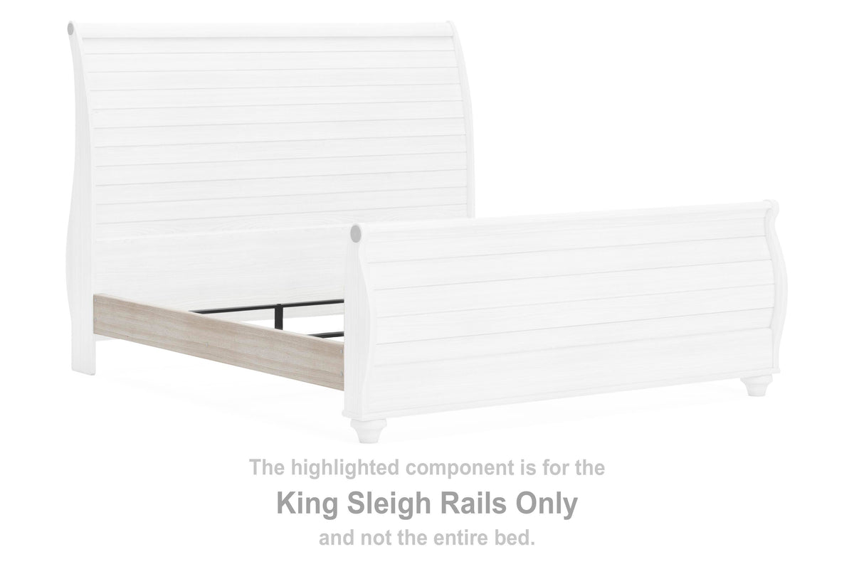 Willowton Sleigh Rails - Whitewash  (B267-SI) - Image 2
