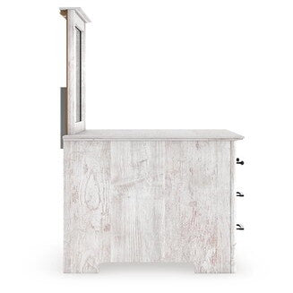 Makidern Queen Panel Bed, Dresser, Mirror and Nightstand (PCB1171-SI) - Image 5