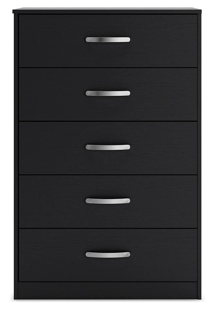 Finch Chest of Drawers - Black  (EB3392-SI) - Image 3