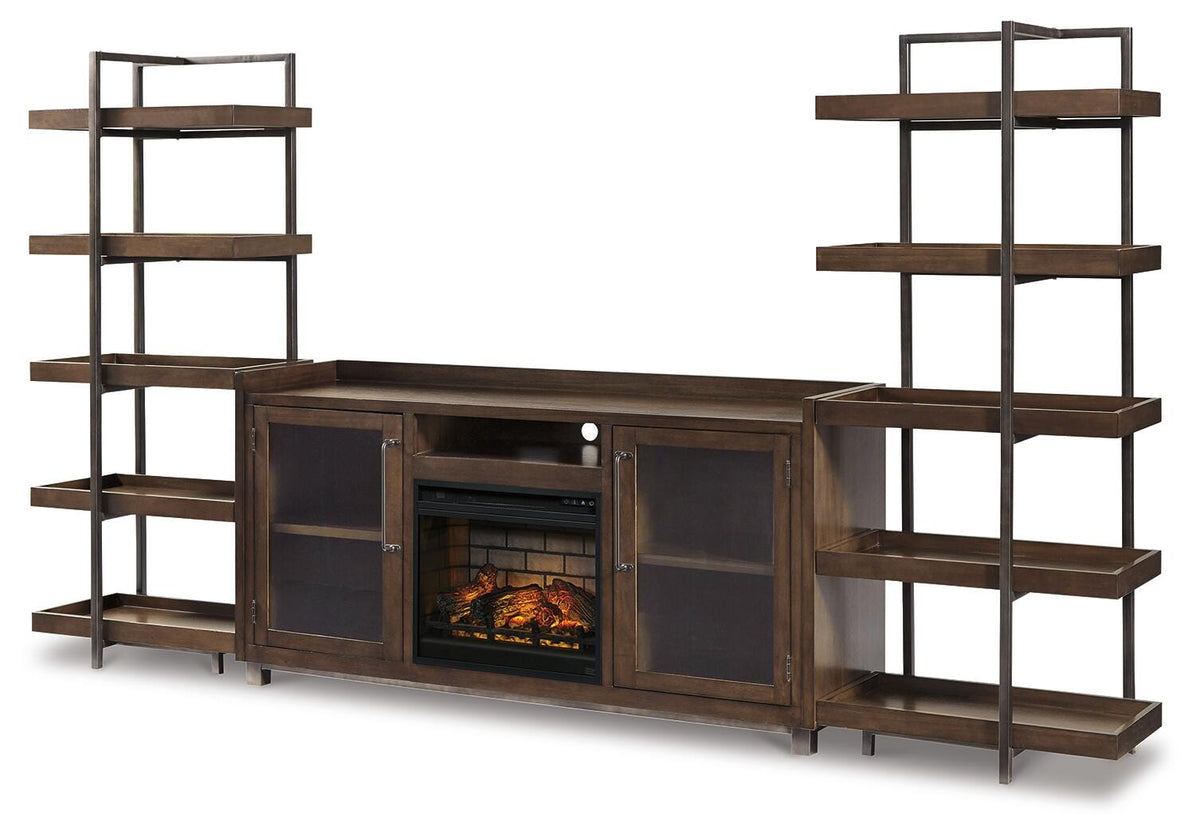 Starmore 3-Piece Wall Unit with Electric Fireplace (W633-SI) - Image 3