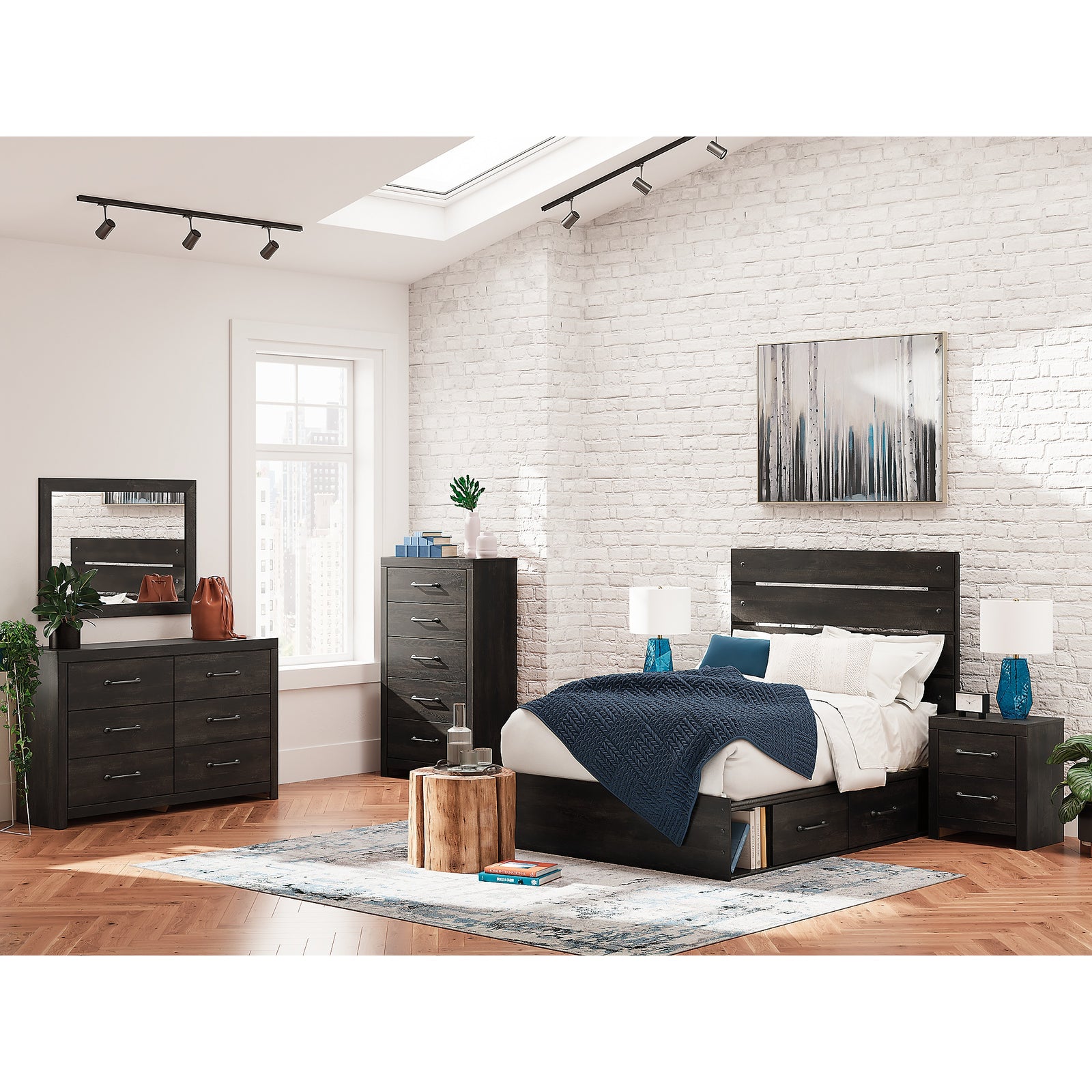 Hollivern Full Panel Bed with Storage (PCB2108-SI) - Image 13