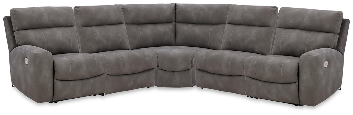 Next-Gen Durapella 5-Piece Power Reclining Sectional (61003-SI) - Image 2