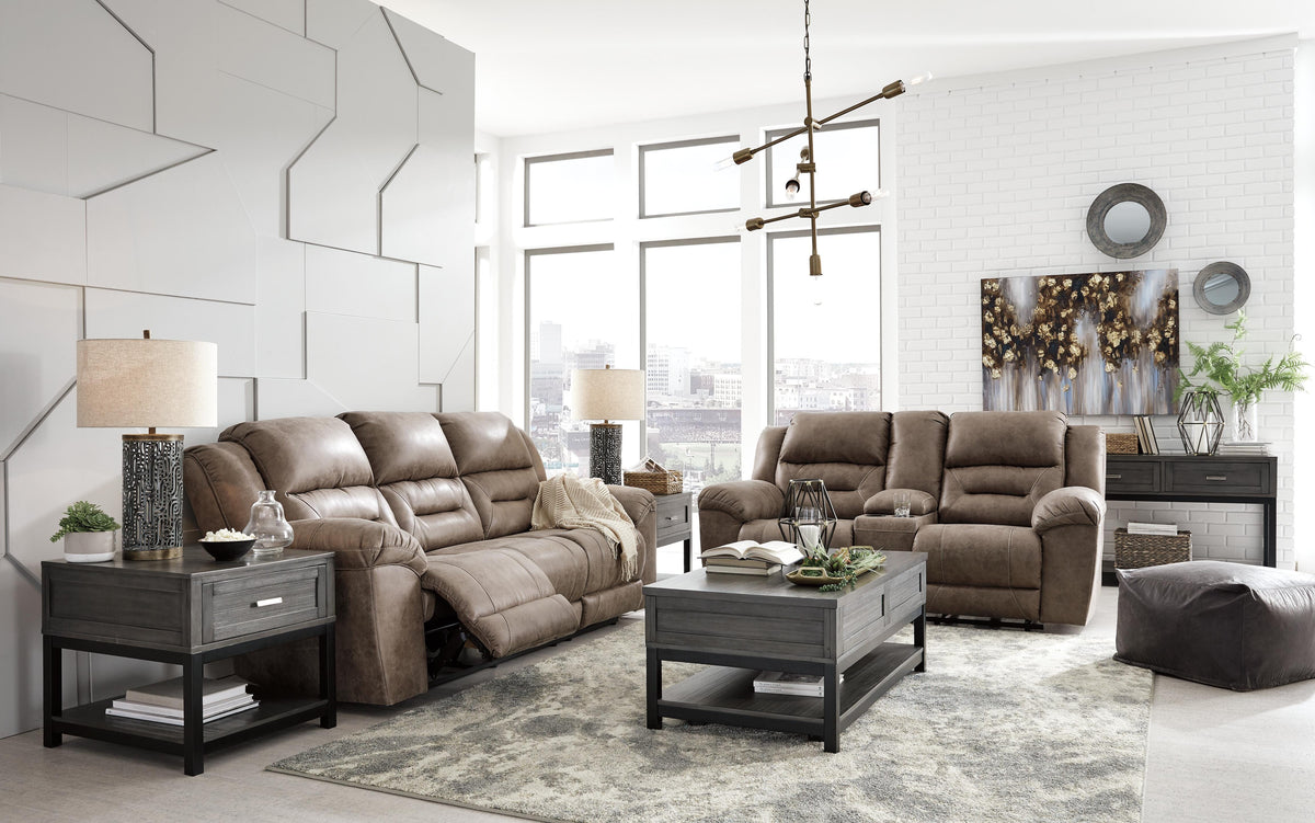 Stoneland Reclining Loveseat with Console (39905-SI) - Image 22