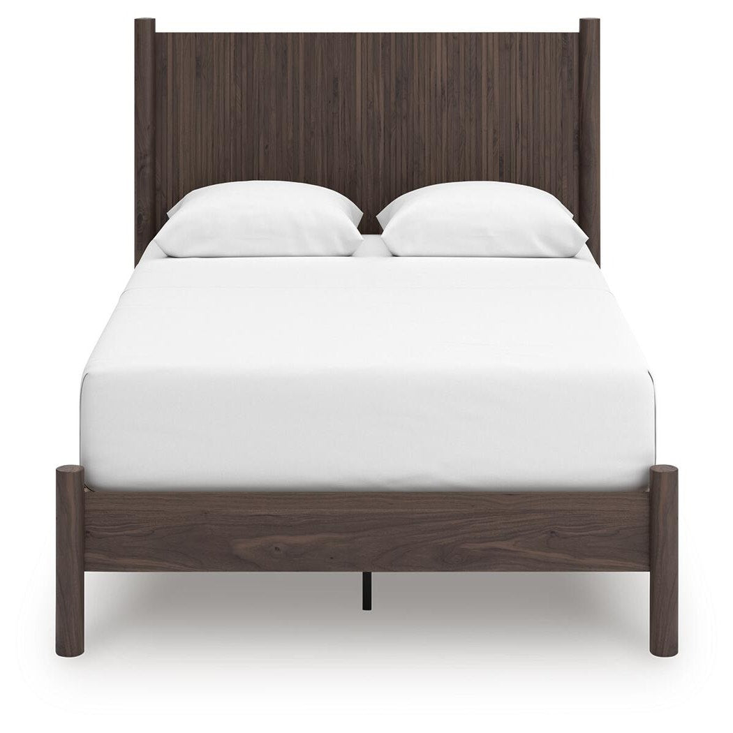 Pamytta Queen Panel Platform Bed, Dresser and Mirror (PCB2614-SI) - Image 2