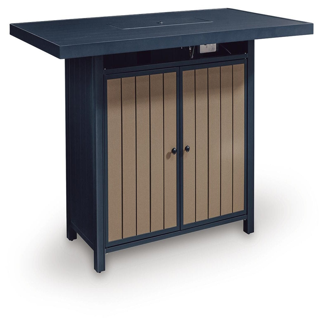 East Beach Outdoor Bar Table with Fire Pit (PCP587-SI) - Image 38