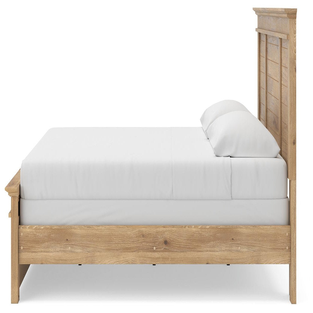Makidern King Panel Bed, Dresser, Mirror and 2 Nightstands (PCB1170-SI) - Image 13