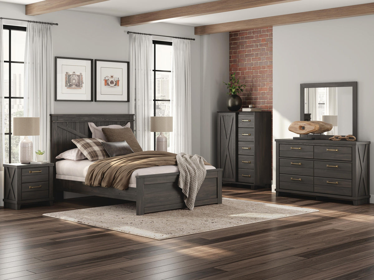 Vonitta Bay Queen Panel Bed (PCB2648-SI) - Image 10