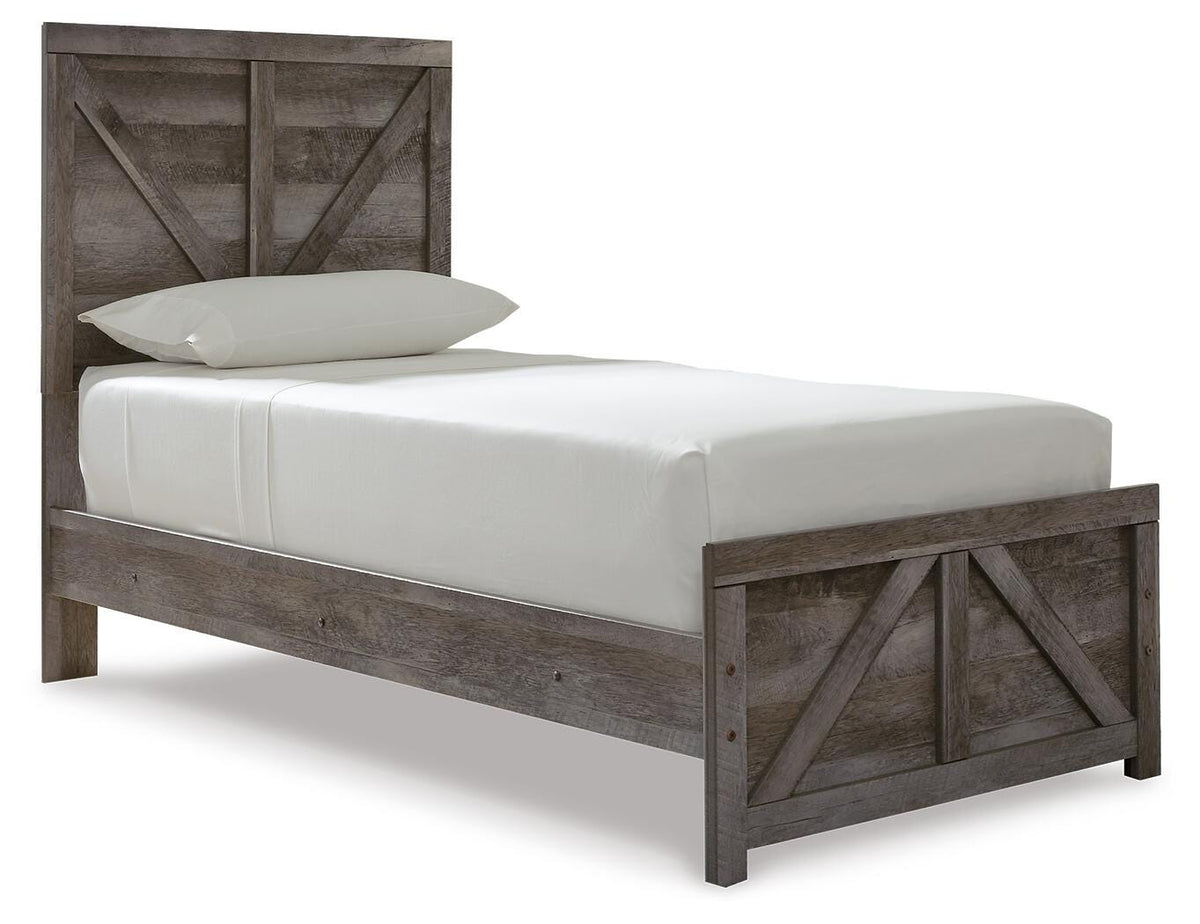 Wynnlow Panel Bed, Dresser and Nightstand - Gray  (B440-SI) - Image 4