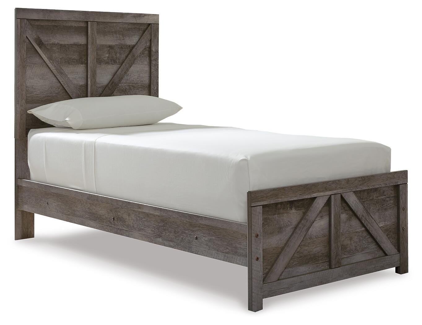 Wynnlow Crossbuck Panel Bed, Dresser and Mirror (B440-SI) - Image 4