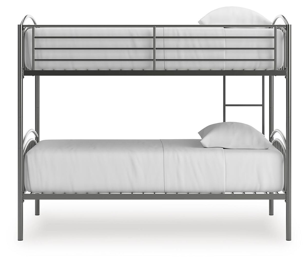 Lanceburg Twin over Twin Bunk Bed and 2 Mattresses (PCB400-SI) - Image 4
