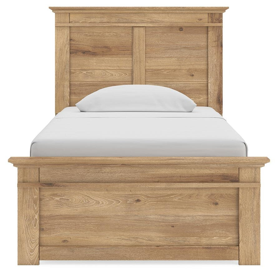 Makidern Twin Panel Bed, Dresser and Mirror (PCB1170-SI) - Image 9