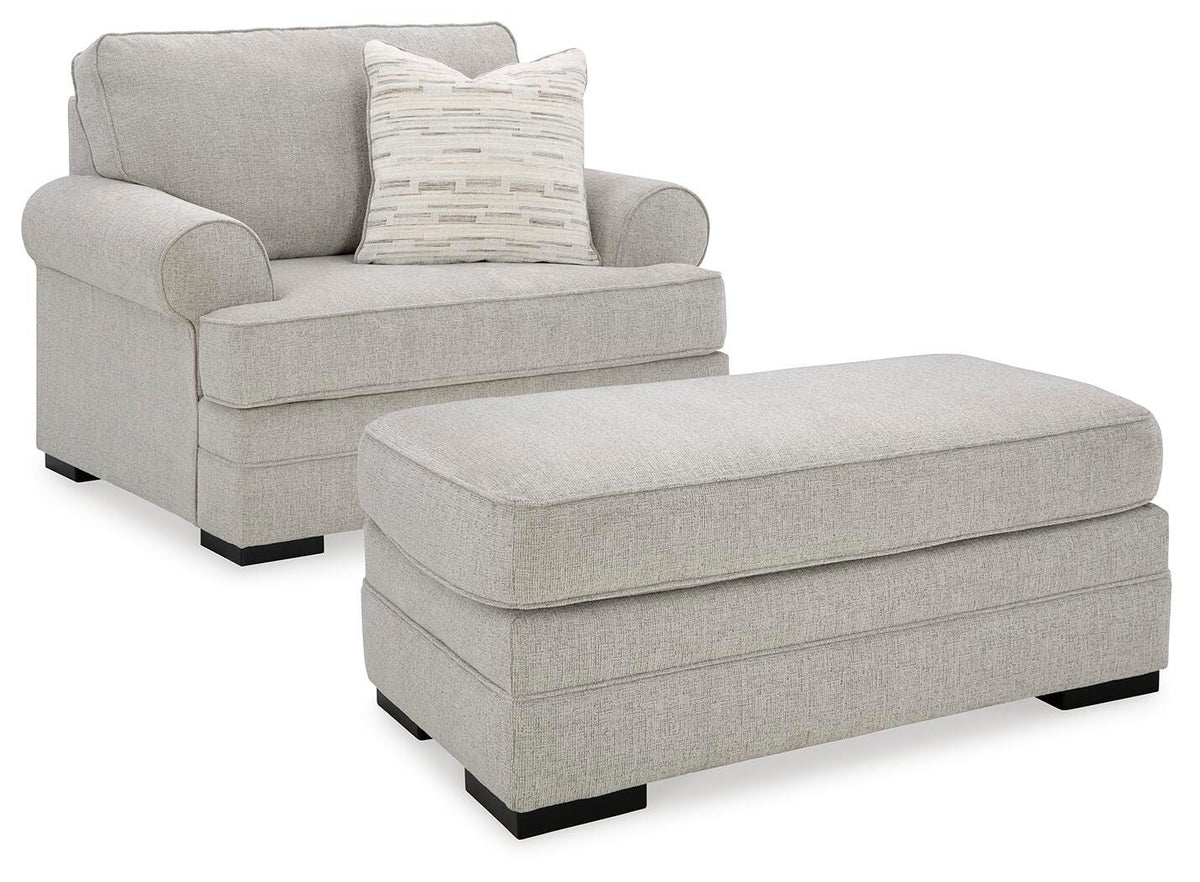 Eastonbridge Oversized Chair and Ottoman (56603-SI)