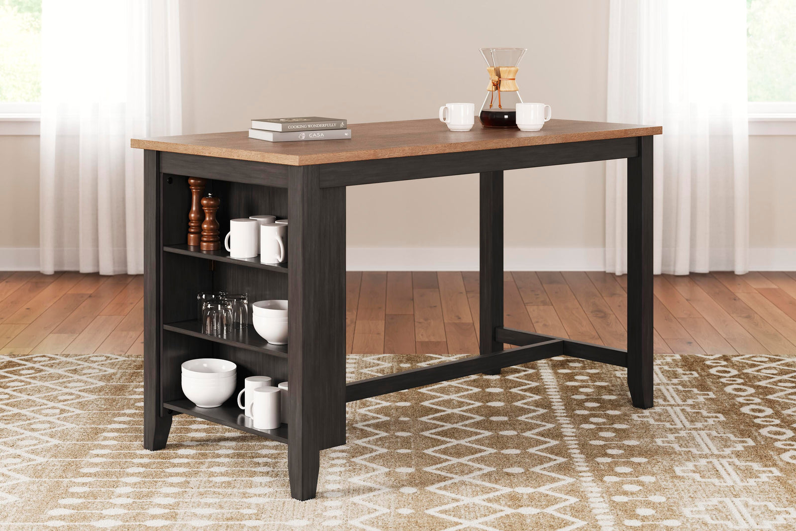 Gesthaven Counter Height Dining Table and 2 Barstools (D396-SI) - Image 14