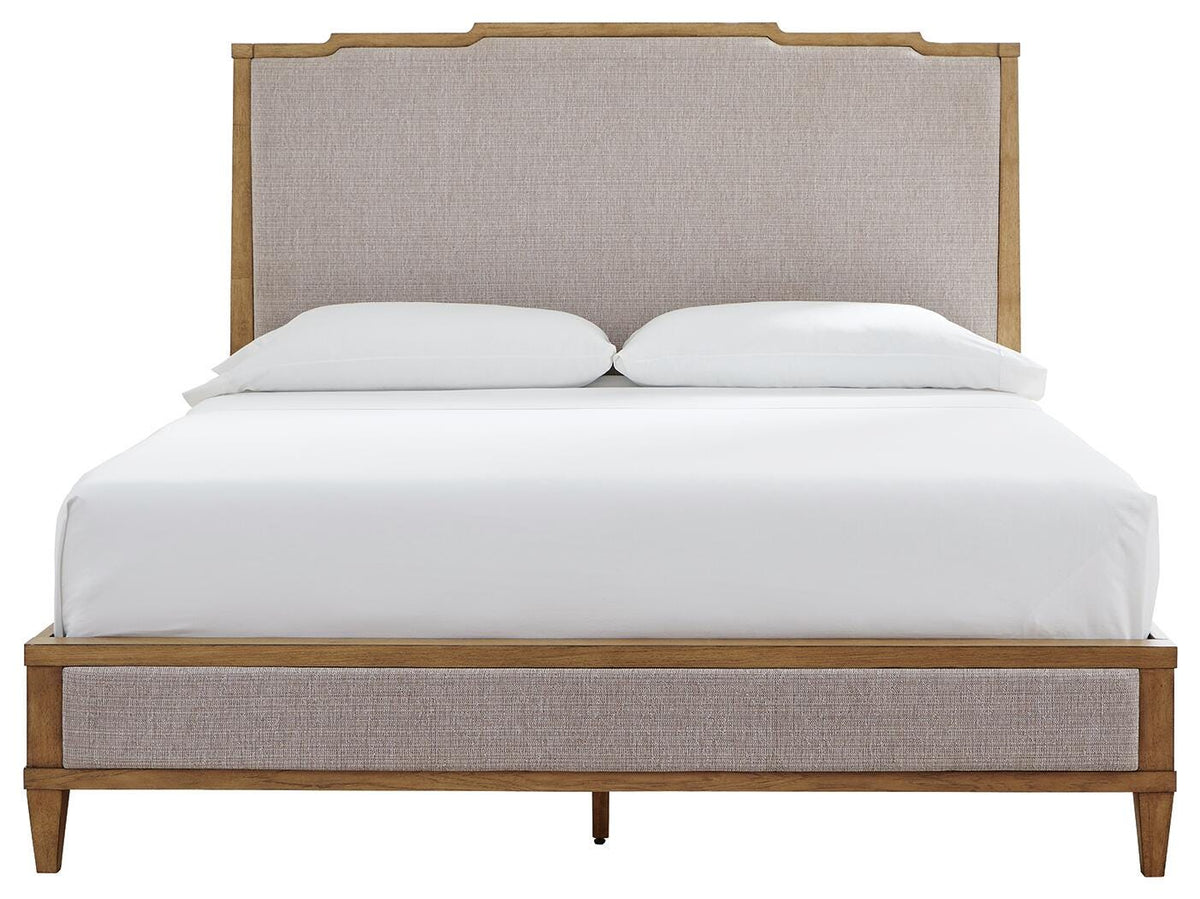Sharlance Upholstered Panel Bed - Light Brown  (B895-SI) - Image 4