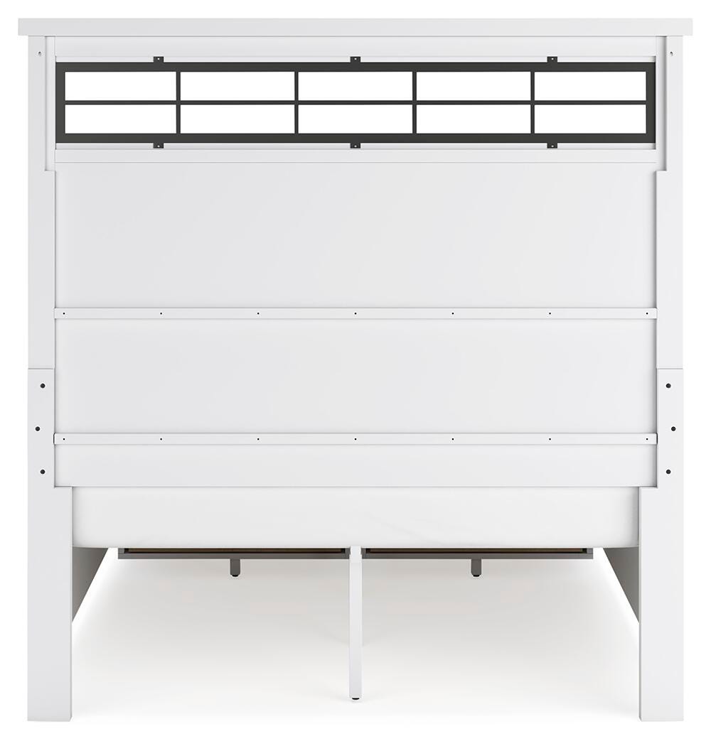 Ashbryn Panel Storage Bed, Dresser, Mirror and 2 Nightstands - White/Natural  (B844-SI) - Image 12