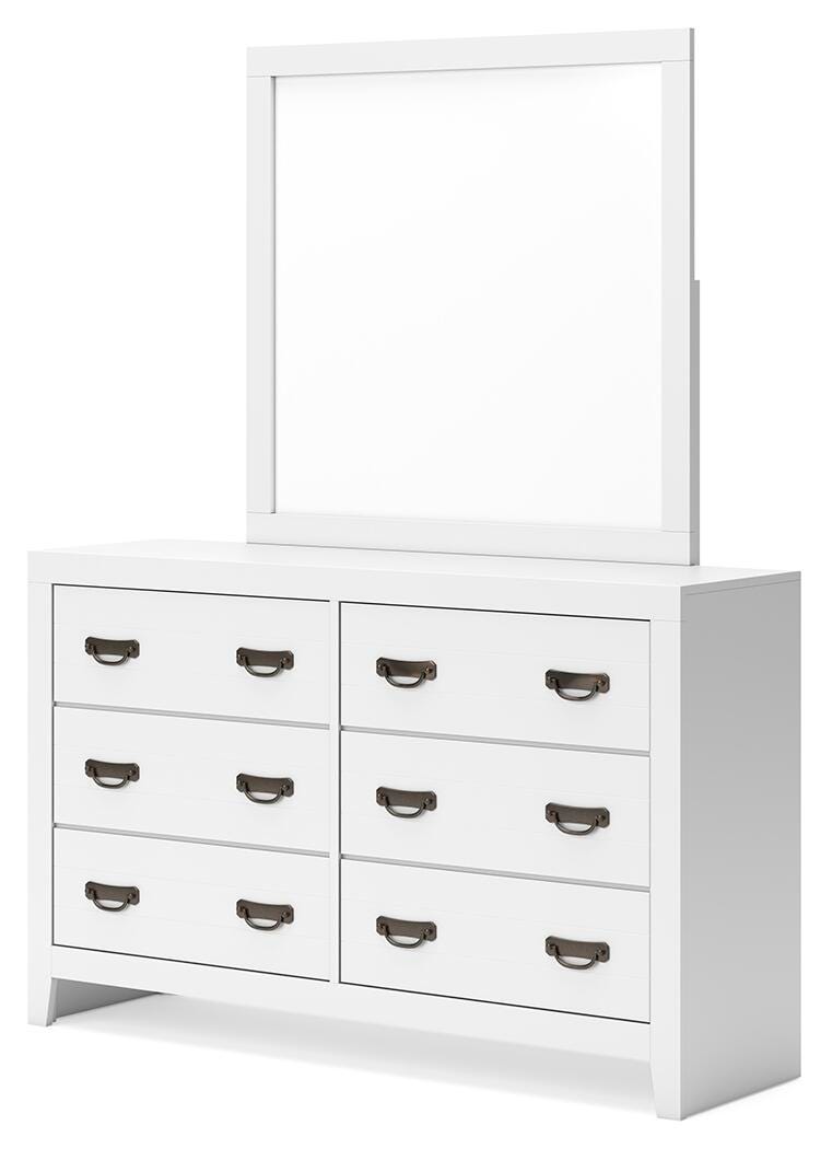 Binterglen Panel Bed, Dresser, Chest and 2 Nightstands (B427-SI) - Image 8