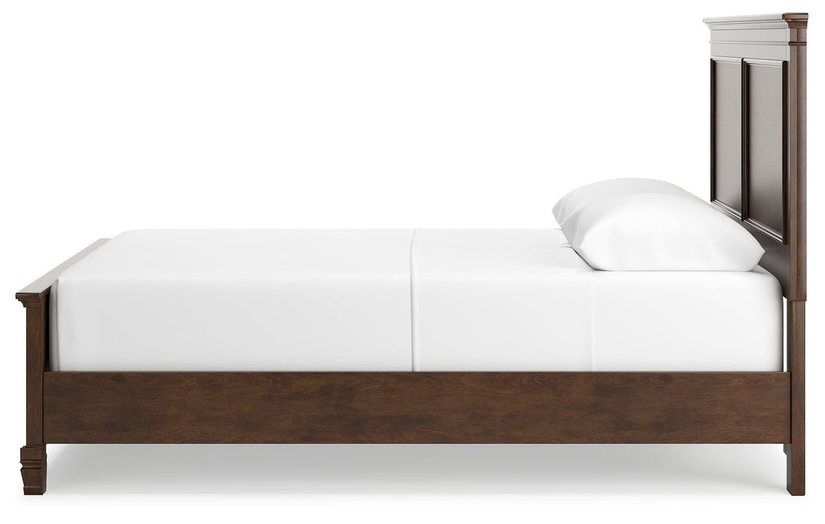 Danabrin Panel Bed, Dresser, Mirror and Nightstand - Brown  (B685-SI) - Image 13
