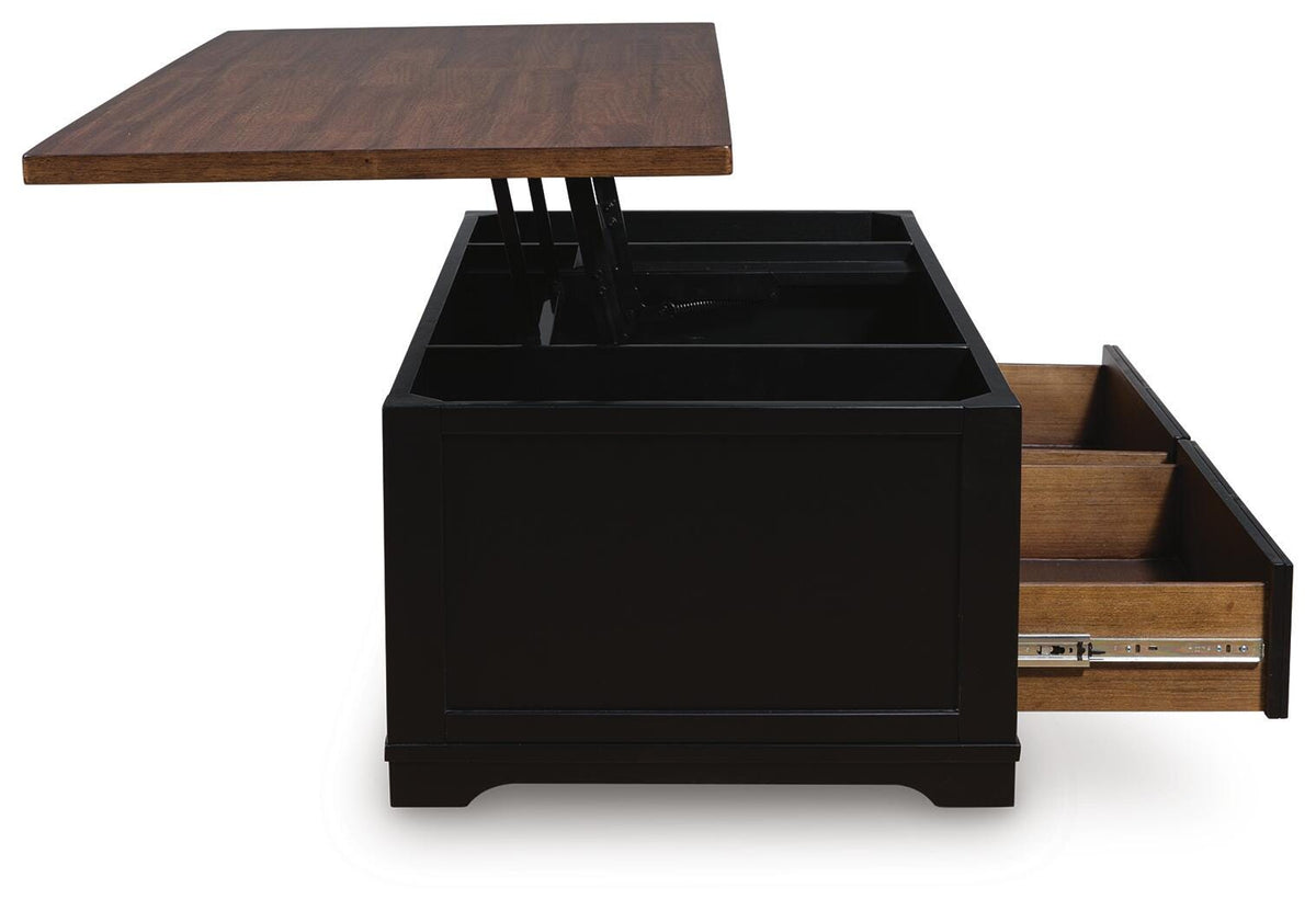 Wildenauer Lift-top Coffee Table and 2 Chairside End Tables (T664-SI) - Image 12