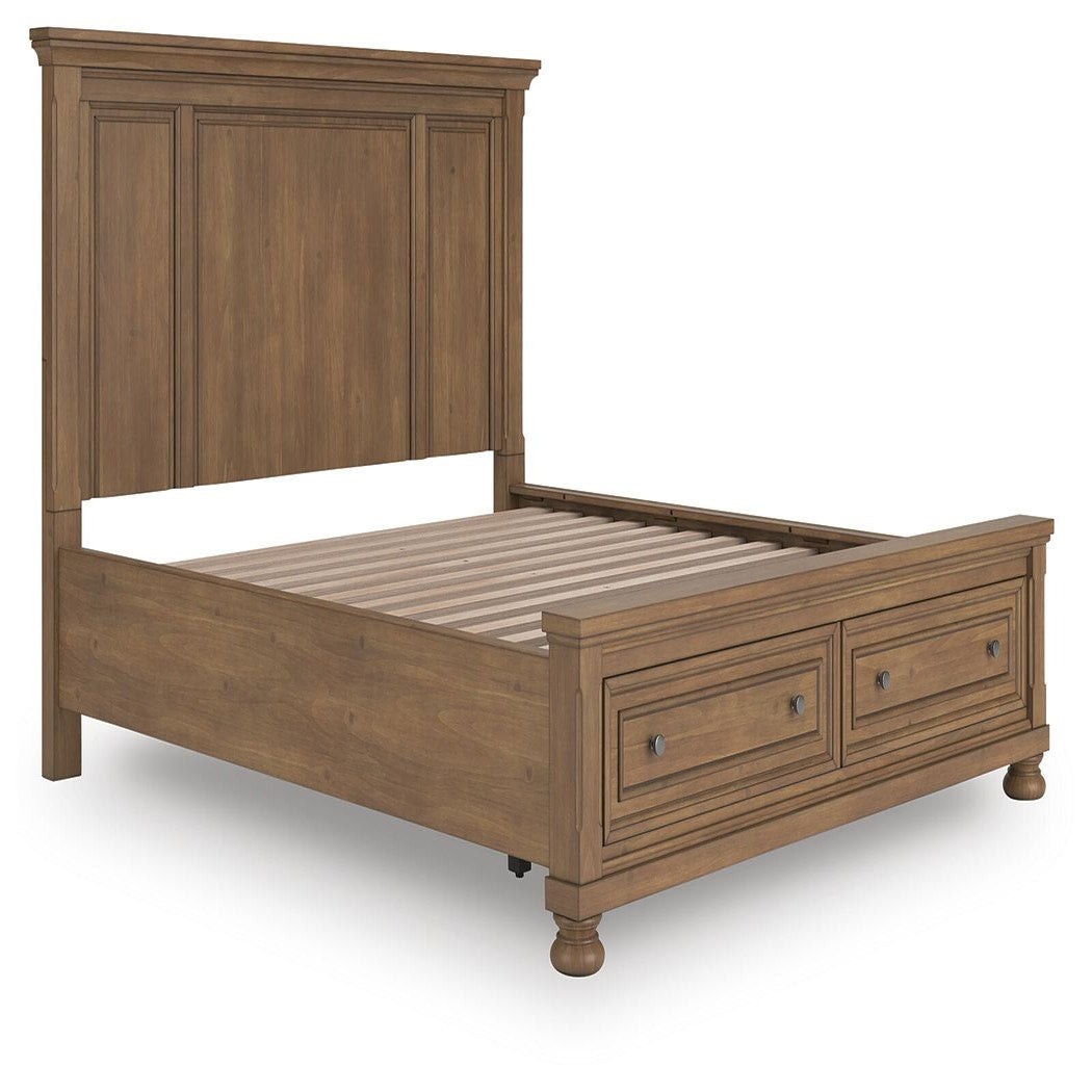 Feddinger California King Panel Storage Bed, Dresser and Nightstand (PCB779-SI) - Image 17
