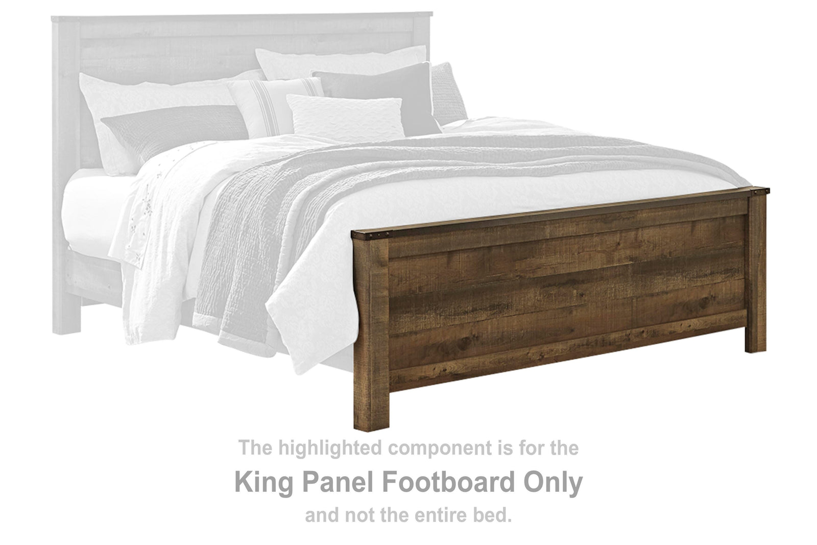 Trinell Panel Footboard - Brown  (B446-SI) - Image 3