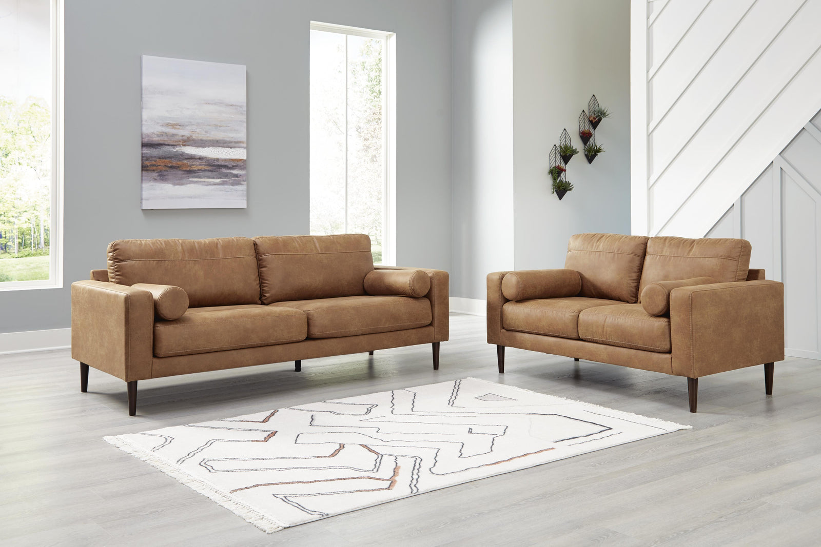 Telora Sofa and Loveseat (41002-SI) - Image 4