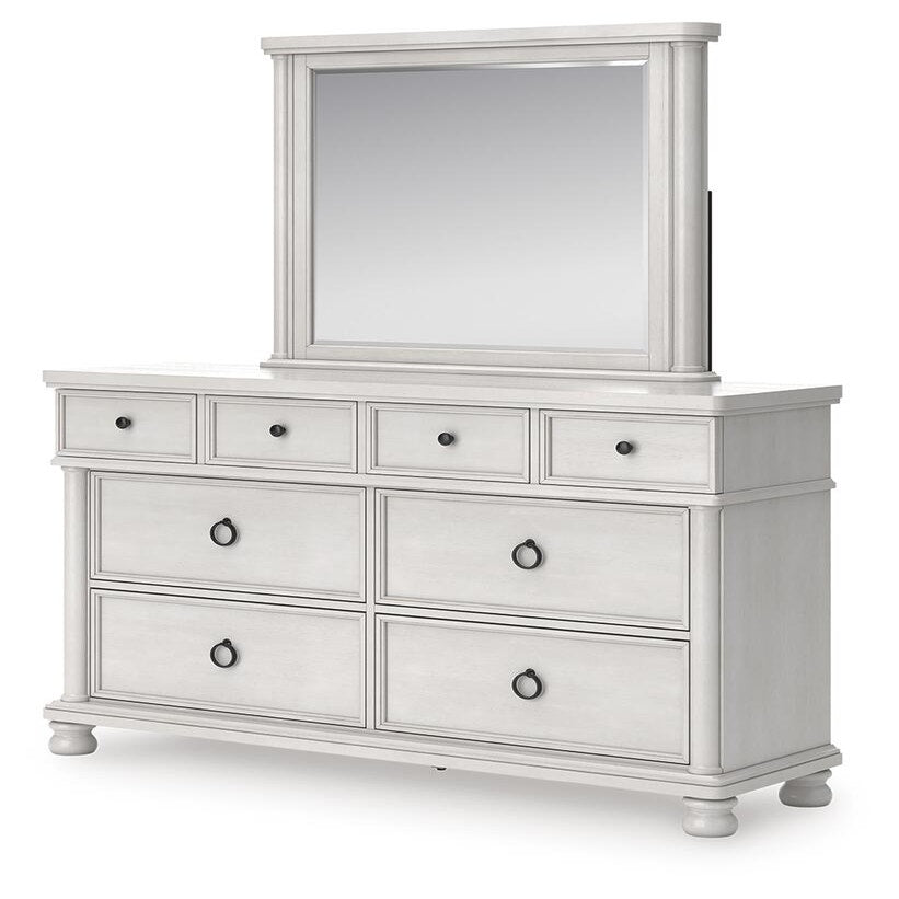 Rowlenstown Queen Poster Bed, Dresser and Mirror (PCB823-SI) - Image 8