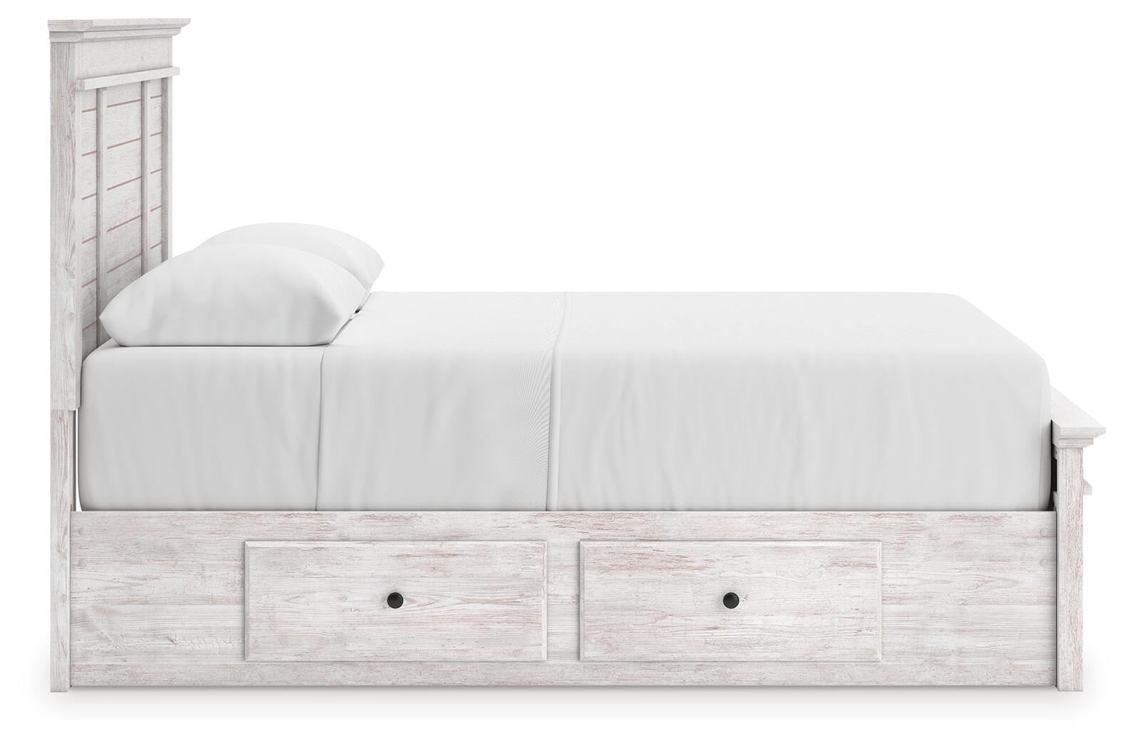 Makidern Queen Panel Bed with Storage, Dresser and Mirror (PCB1171-SI) - Image 12