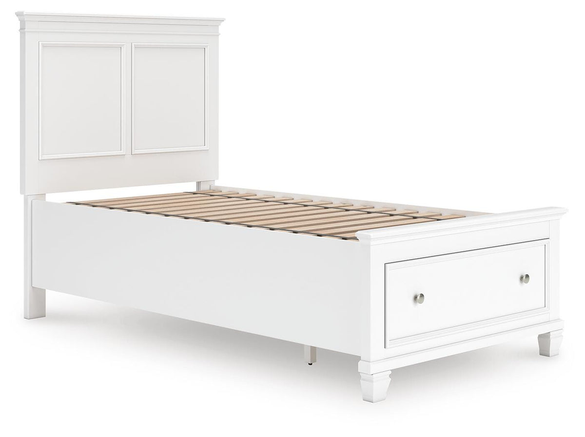 Fortman Panel Storage Bed (Youth) - White  (B680-SI) - Image 2
