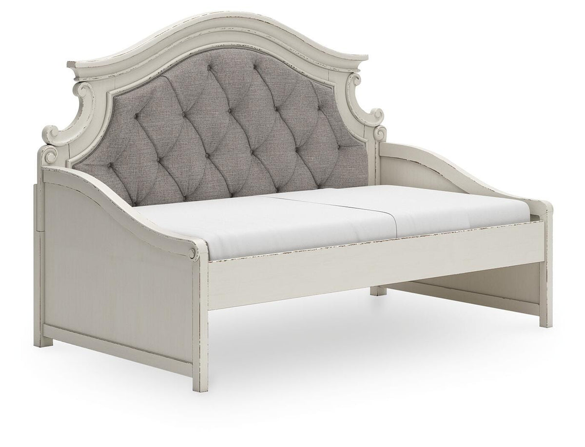 Realyn Day Bed (Youth) - Chipped White  (B743-SI)