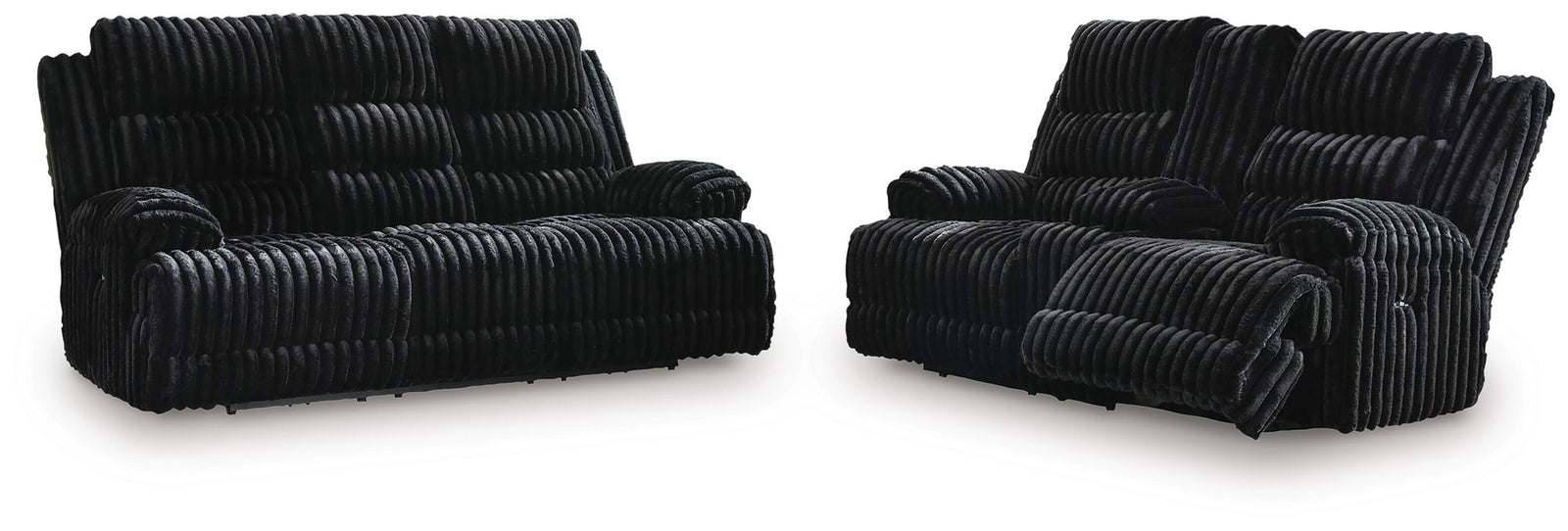 Rhines Falls Power Reclining Sofa and Loveseat (PC42805-SI)
