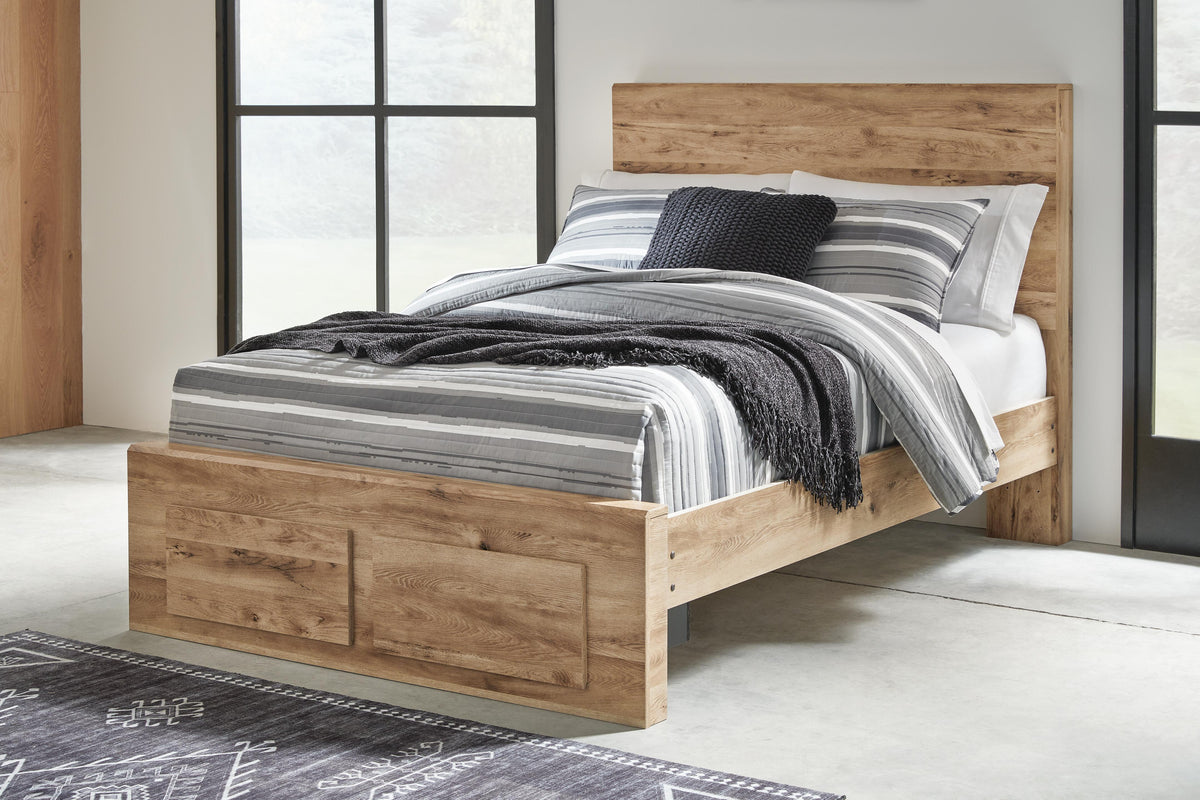 Hyanna Panel Storage Bed (Youth) - Tan Brown  (B1050-SI) - Image 5