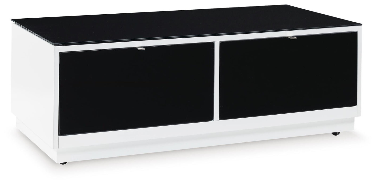 Gardoni Coffee Table and 2 Chairside End Tables - White/Black  (T756-SI) - Image 3
