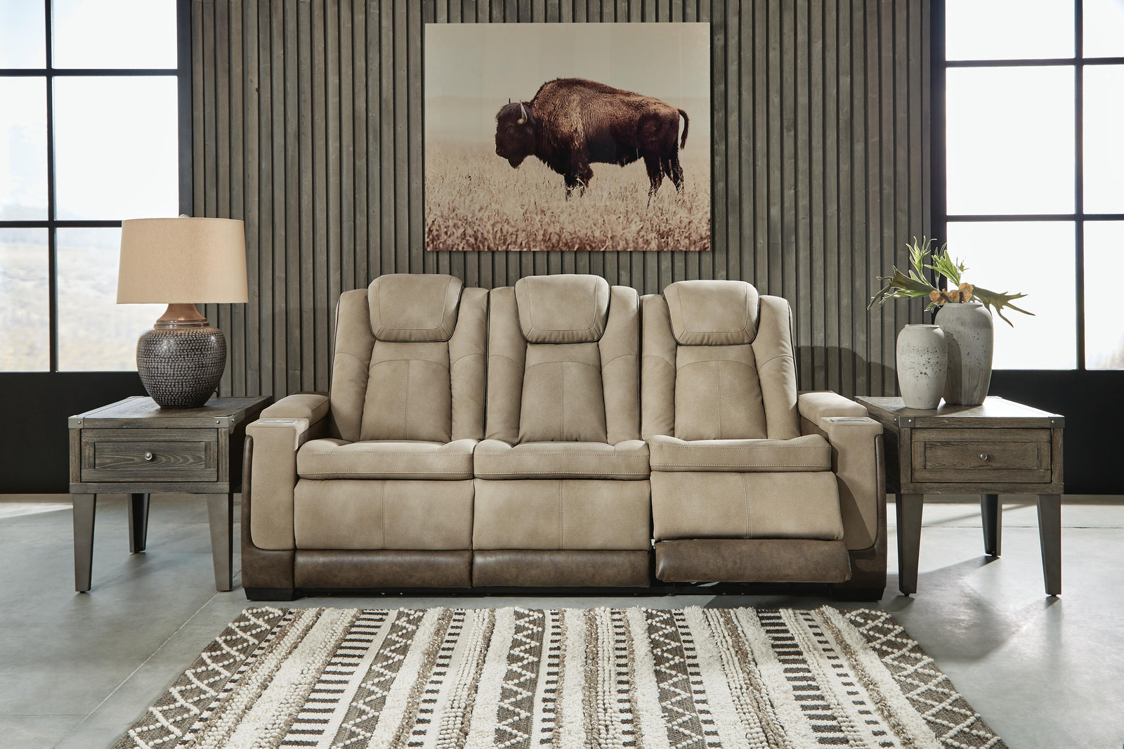 Next-Gen Durapella Power Reclining Loveseat with Console (22003-SI) - Image 24