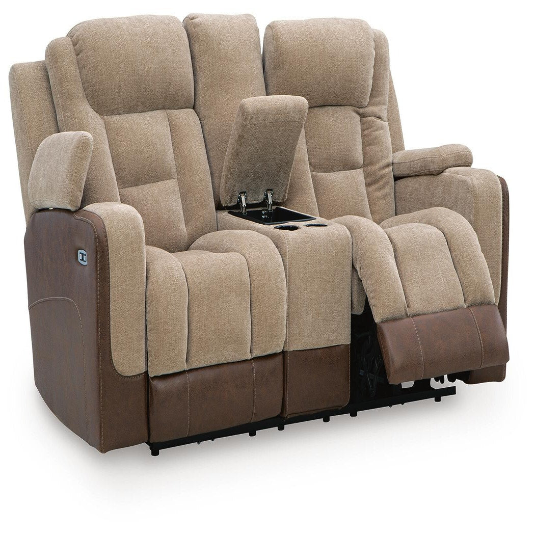 Mixed Motion Power Reclining Loveseat with Console (PC83504-SI) - Image 10