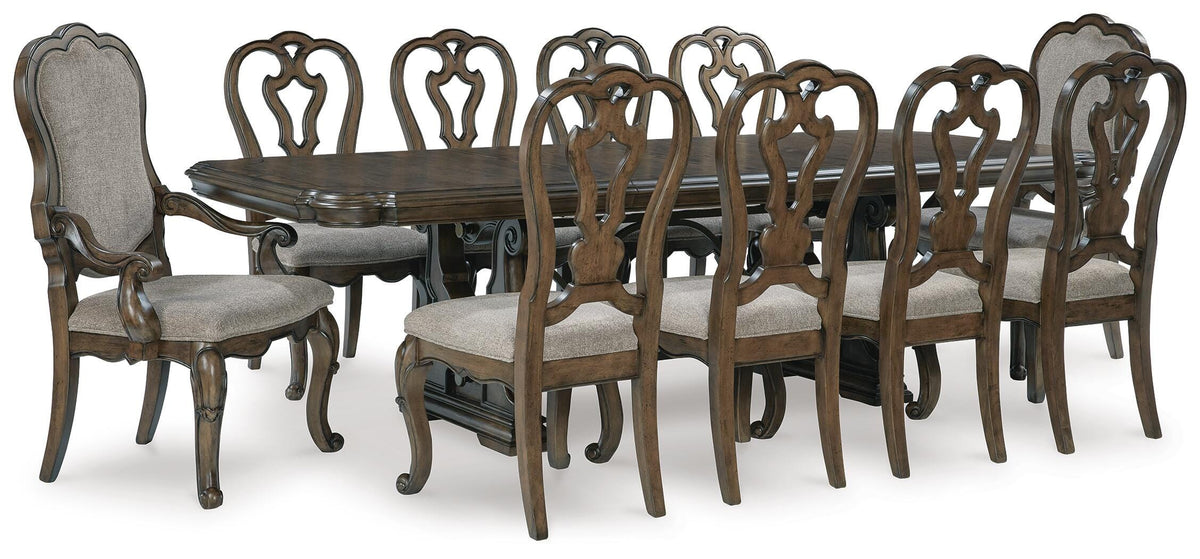 Maylee Dining Table and 10 Chairs (D947-SI)