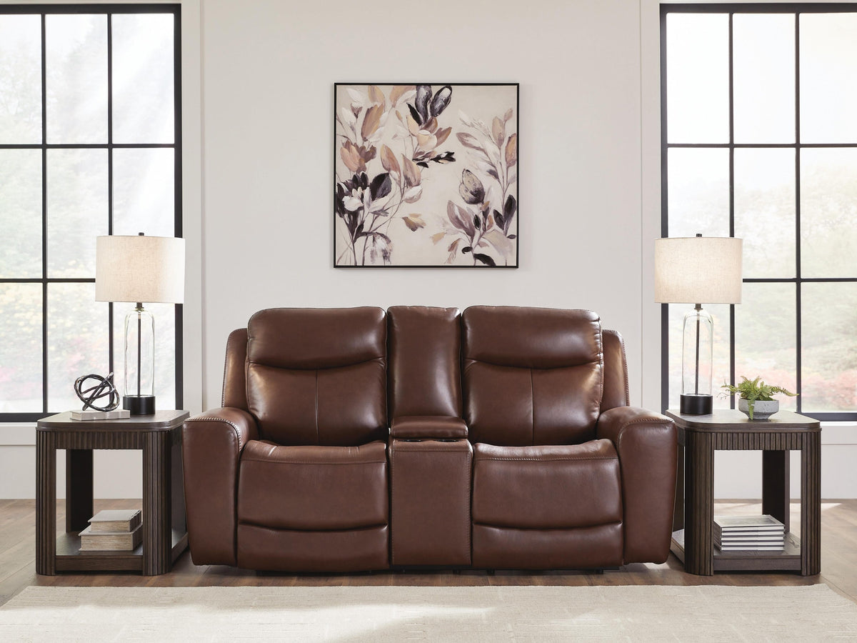Bexhurst Power Reclining Loveseat with Console (PCU12102-SI) - Image 2