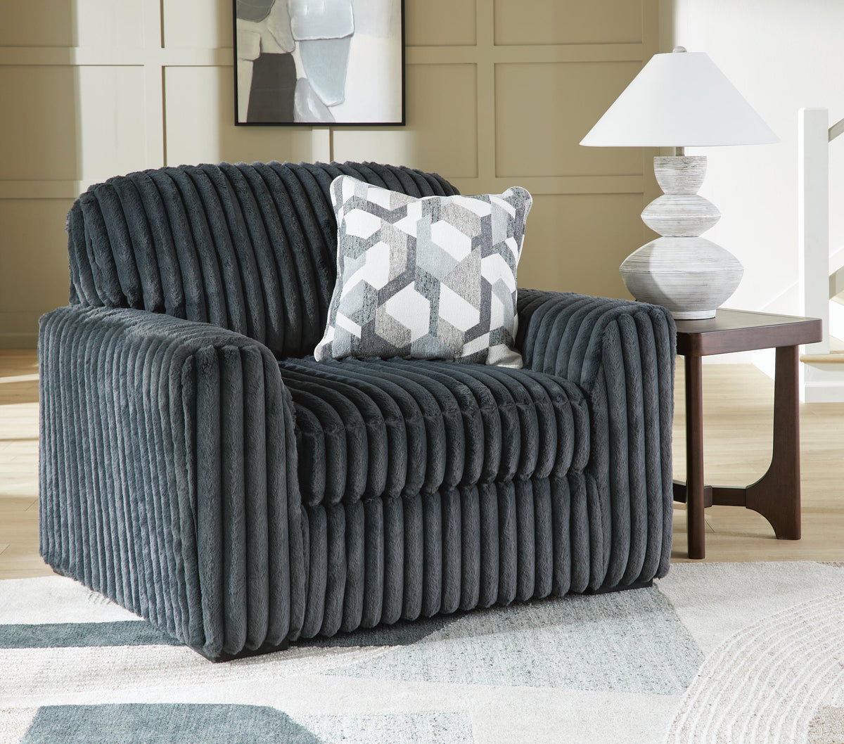 Midnight-Madness Sofa and Oversized Chair (98105-SI) - Image 8