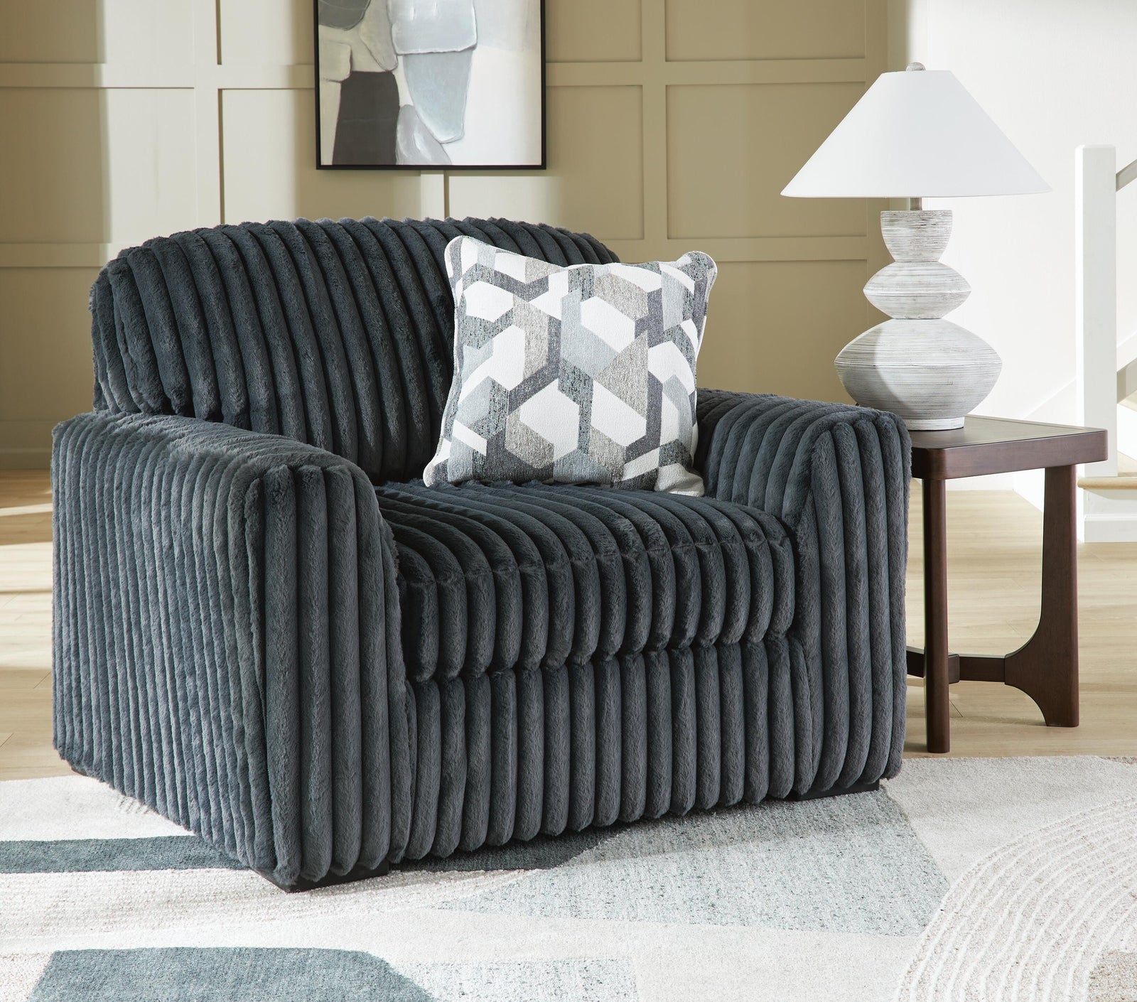 Midnight-Madness Sofa and Oversized Chair (98105-SI) - Image 8