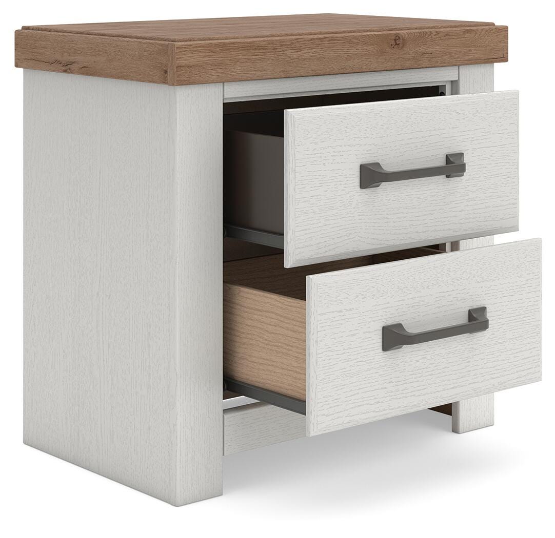 Savonport Nightstand - White/Brown  (B4615-SI) - Image 3