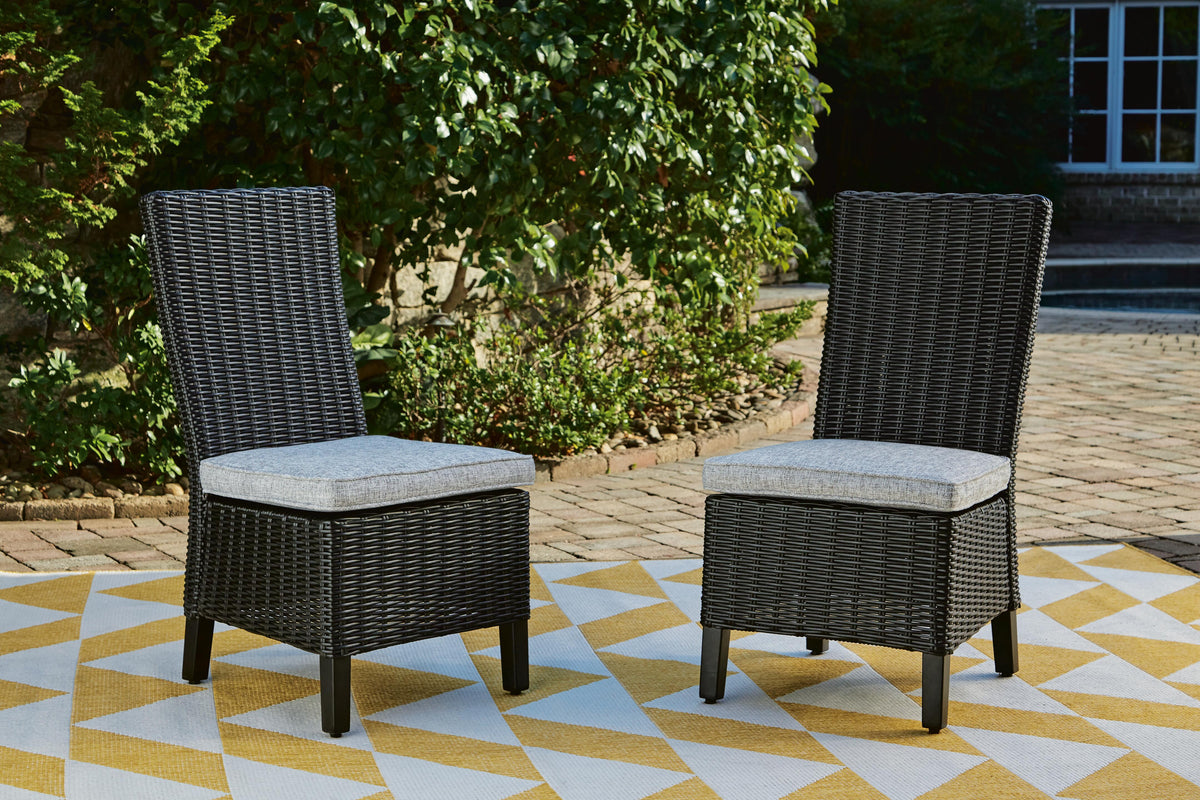 Beachcroft Outdoor Side Chair with Cushion (Set of 2) (P792-SI) - Image 8