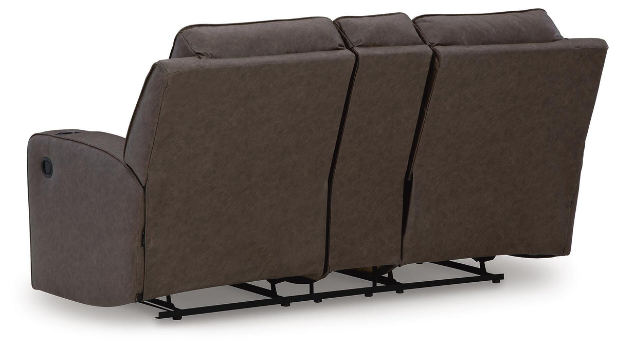 Lavenhorne Reclining Loveseat with Console (63306-SI) - Image 5
