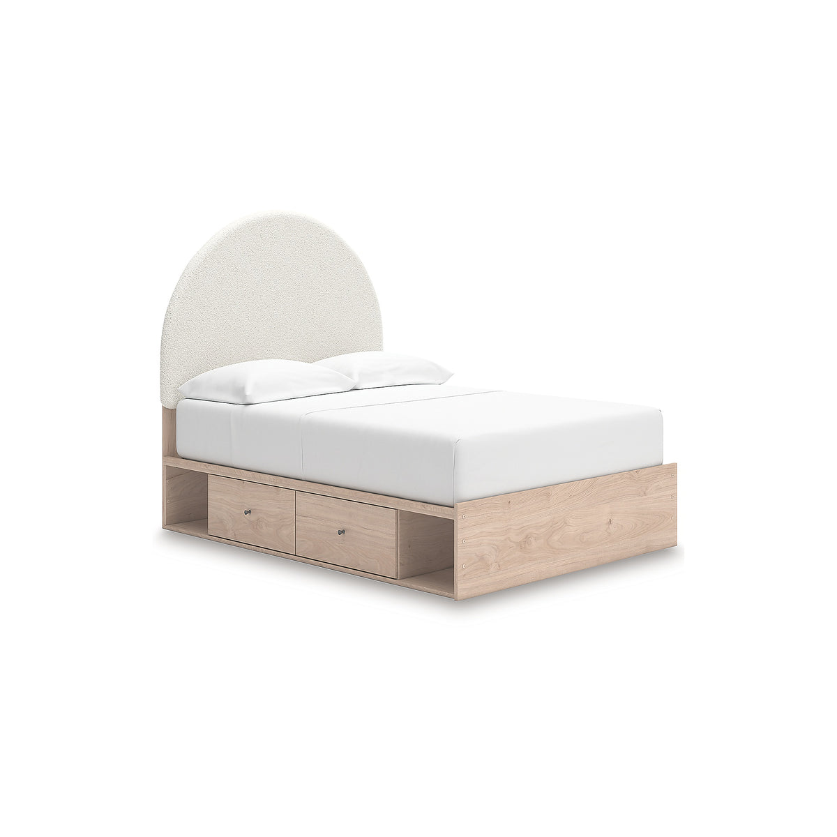 Arloster Full Upholstered Panel Bed with Storage (PCB1566-SI)