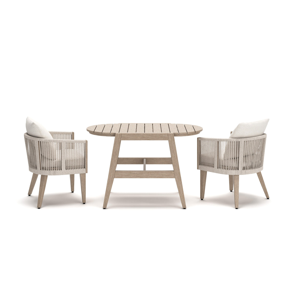 Ivory Vine Outdoor Table/Chairs (Set of 3) (PCP352-SI) - Image 4