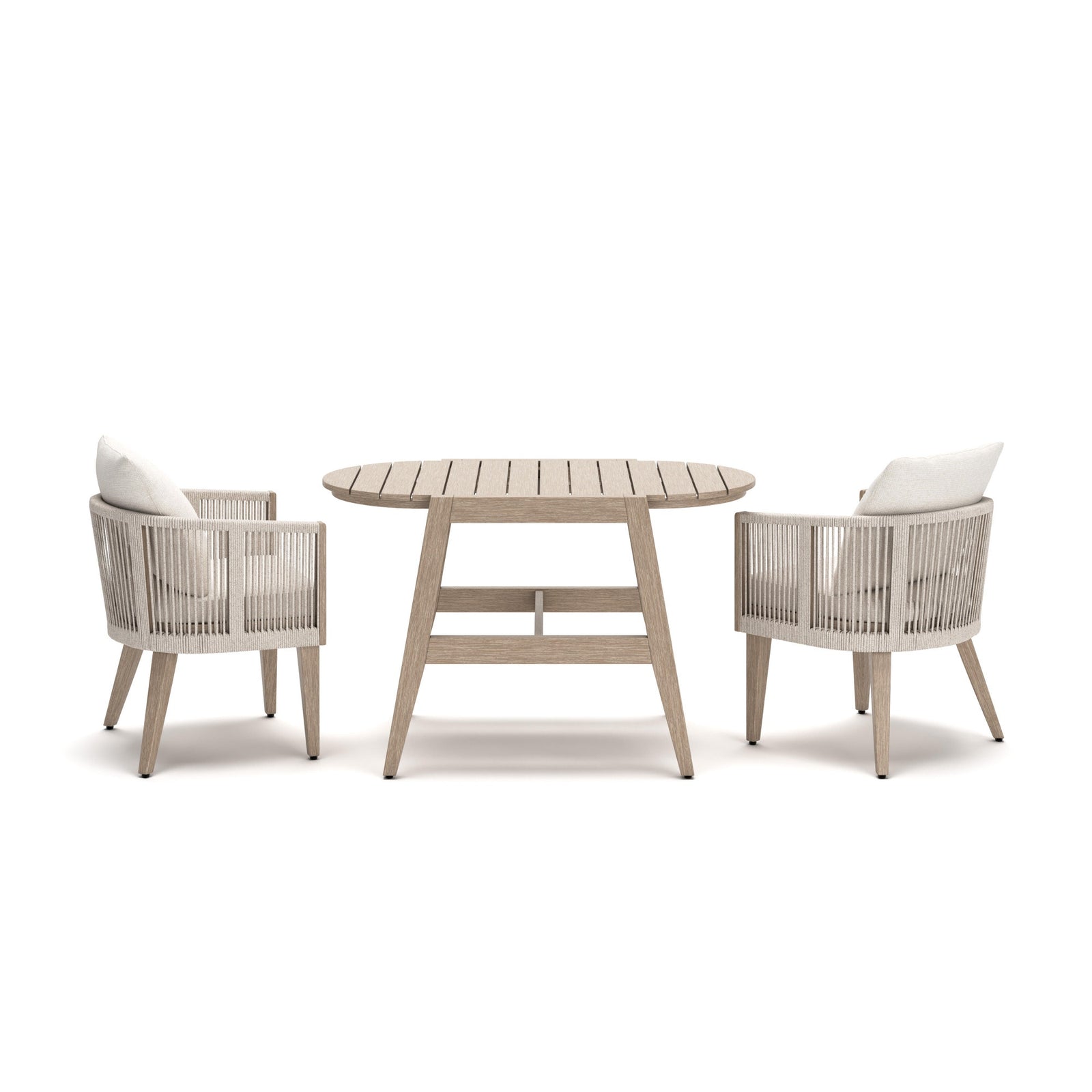 Ivory Vine Outdoor Table/Chairs (Set of 3) (PCP352-SI) - Image 4