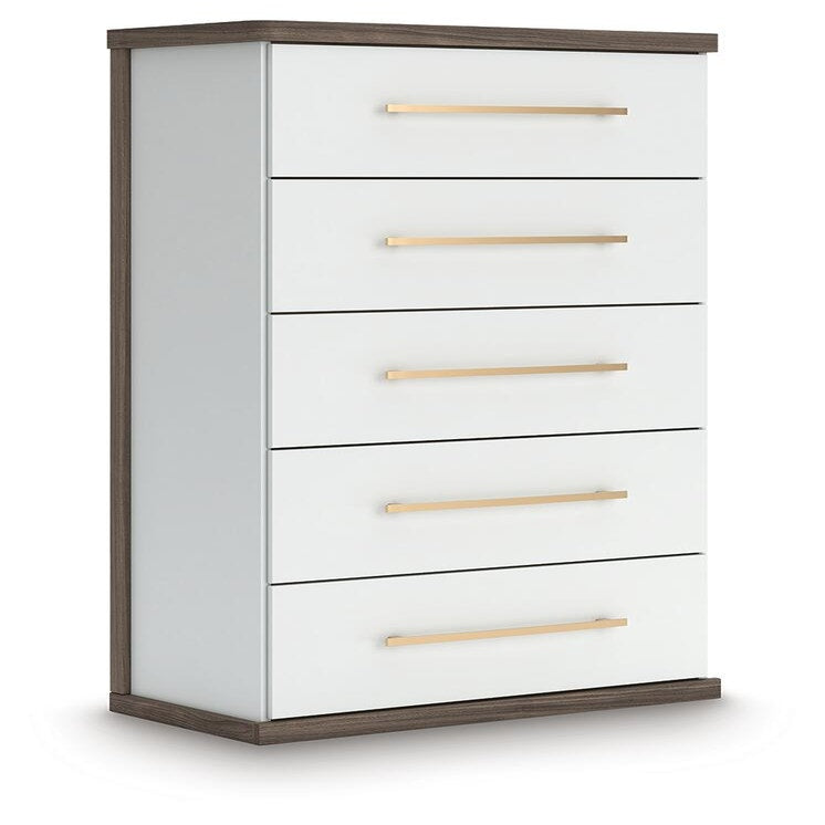 Kendanport King Upholstered Bed, Dresser, Mirror and Chest (PCB1108-SI) - Image 10